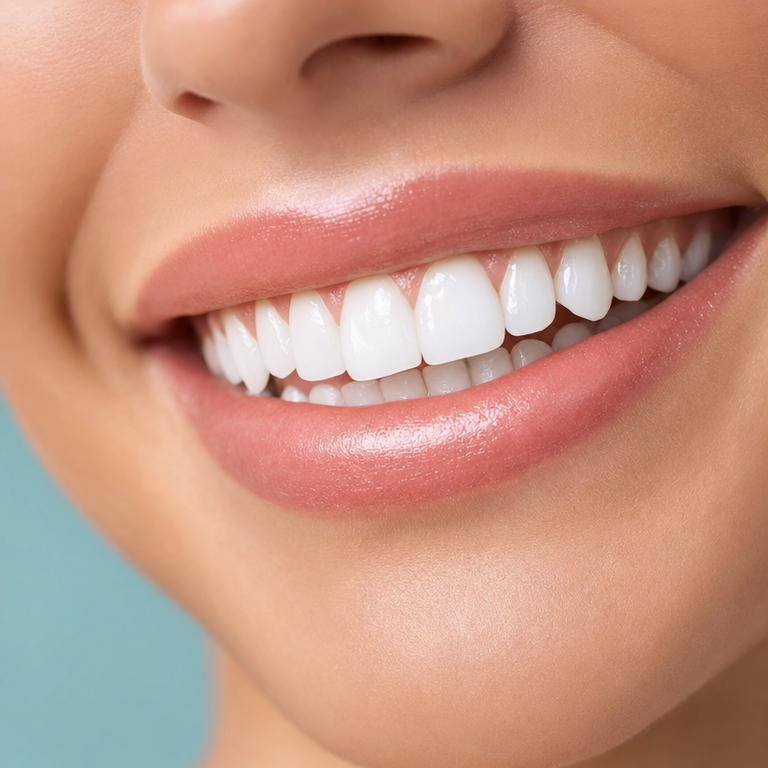 Close-up of a bright, healthy smile